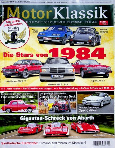 Deckblatt Motor Klassik (09/2019)